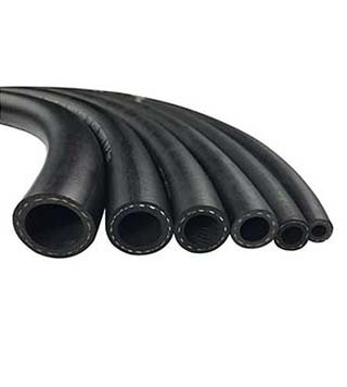 Rubber Hose with Ply- is widely used in conveying systems for both pipeline and bends and in systems where a degree of natural flexibility is required. Its particular properties also make it ideal for use in systems where the material being conveyed may be friable, abrasive, or cohesive.